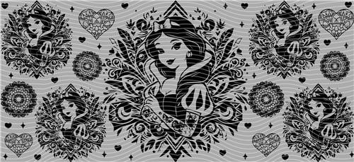 16oz black and white-B 4